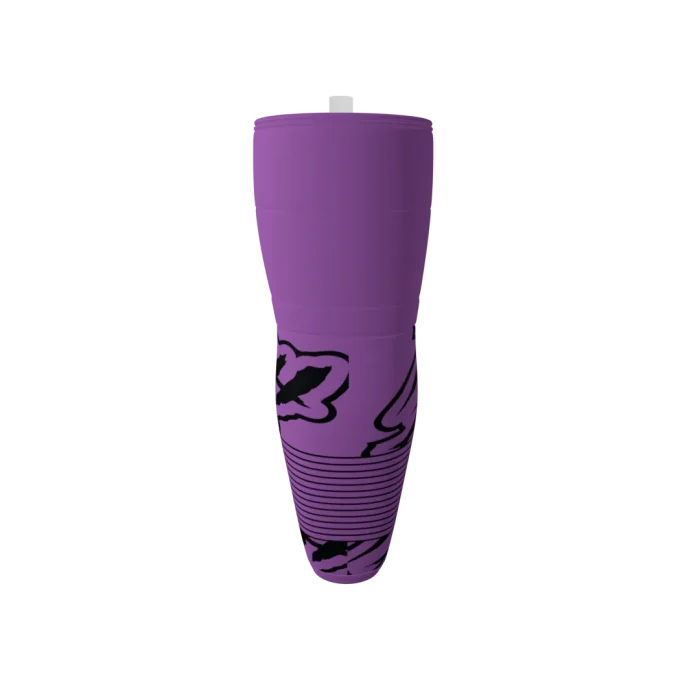 Trash Pandas Purple Ice Hockey Socks Trash Pandas Purple Ice Hockey Socks side view
