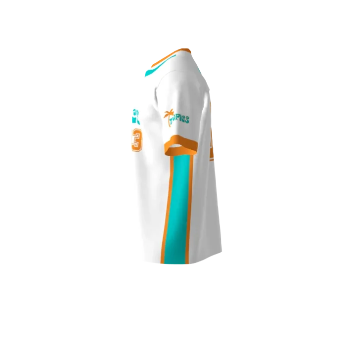Tropics White Softball Jersey (2) Tropics White Softball Jersey (2)