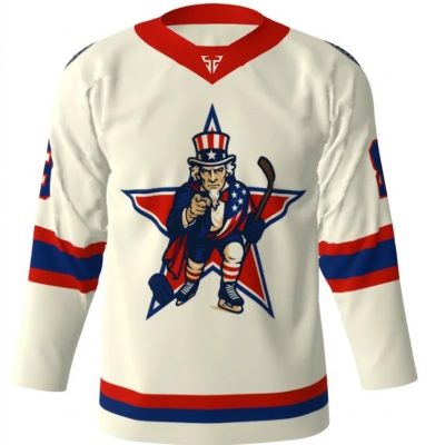 Uncle Sam Cream Hockey Jersey