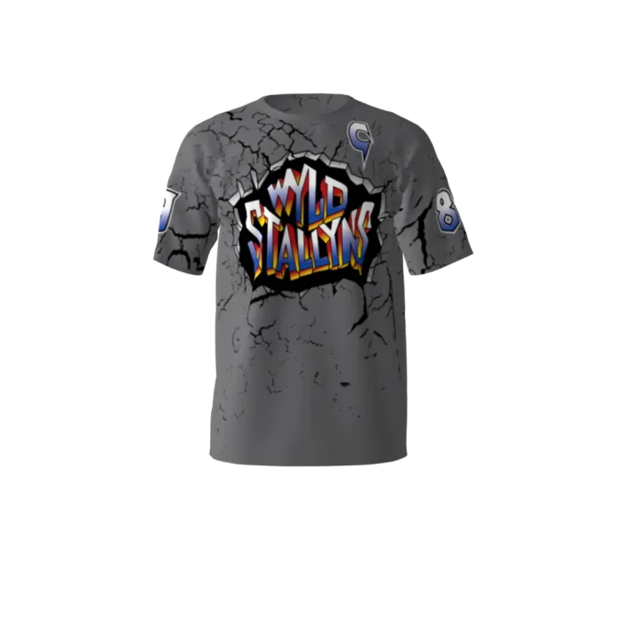 Wyld Stallyns Gray Softball Jersey Wyld Stallyns Gray Softball Jersey
