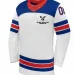 Puck Norris White Broken Stick Hockey Jersey
