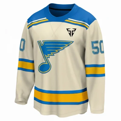 Puck Norris White Uzi Hockey Jersey