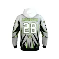 puck buddies white hoodie back