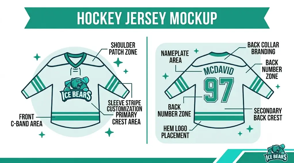 hockey jersey mockup