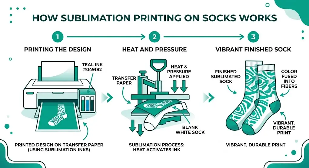 sublimation printing on socks