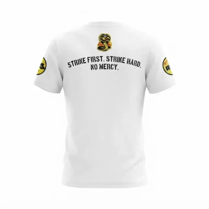 kobra kai white softball jersey back Cobra Kai White Softball Jersey back