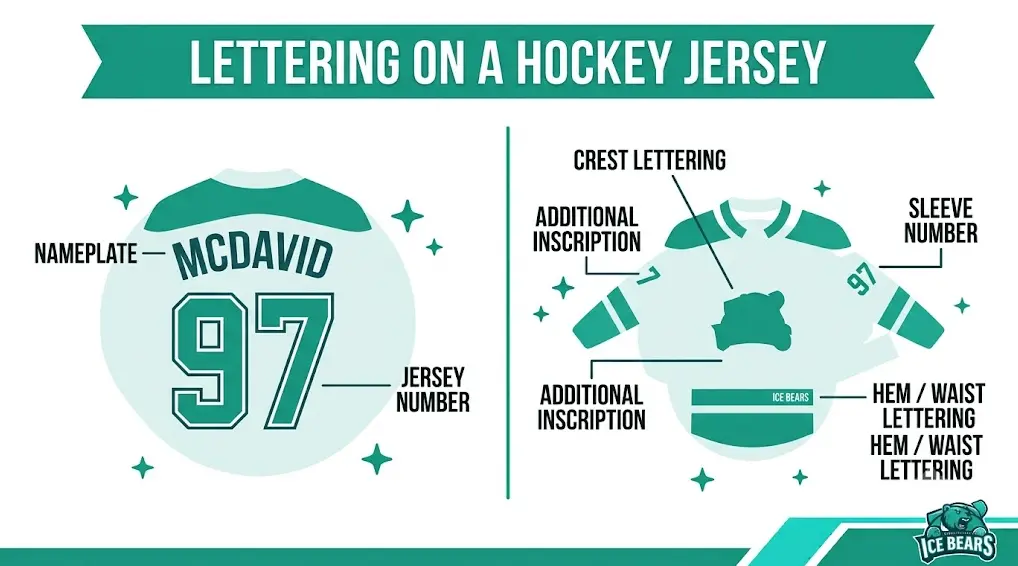 hockey jersey lettering