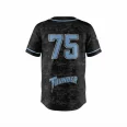 Thunder Black Softball Jersey back