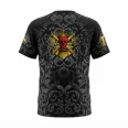 skull crown softball jersey back