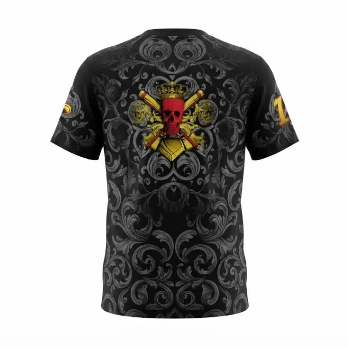 voodoo softball jersey back skull crown softball jersey back