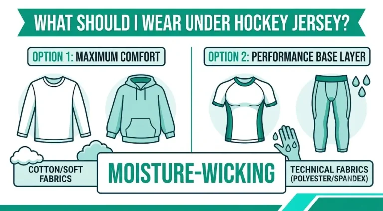 what to wear underneath hockey jersey