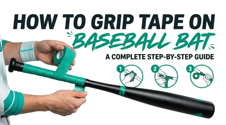 how to grip tape on baseball bat