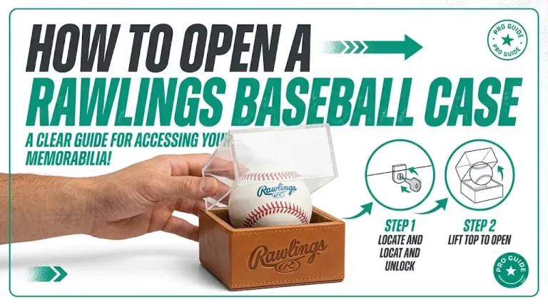 how to open rawlings baseball case